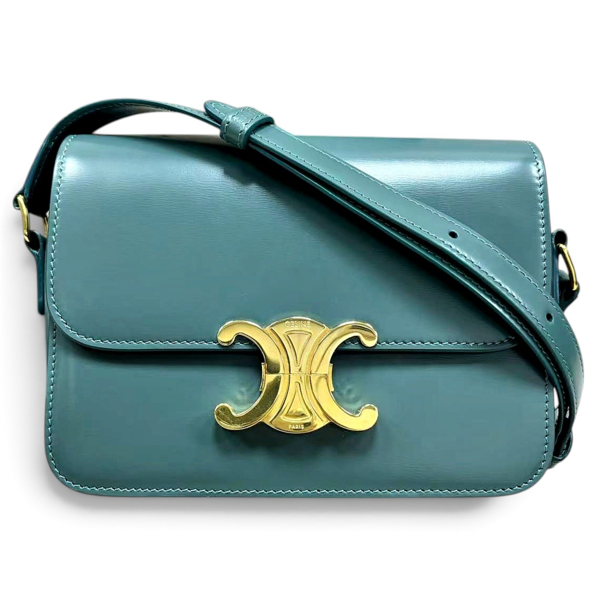 Triomphe leather handbag