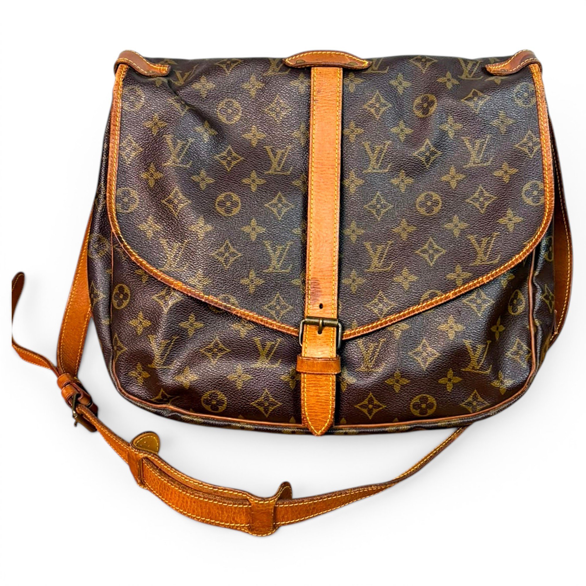 Saumur leather crossbody bag
