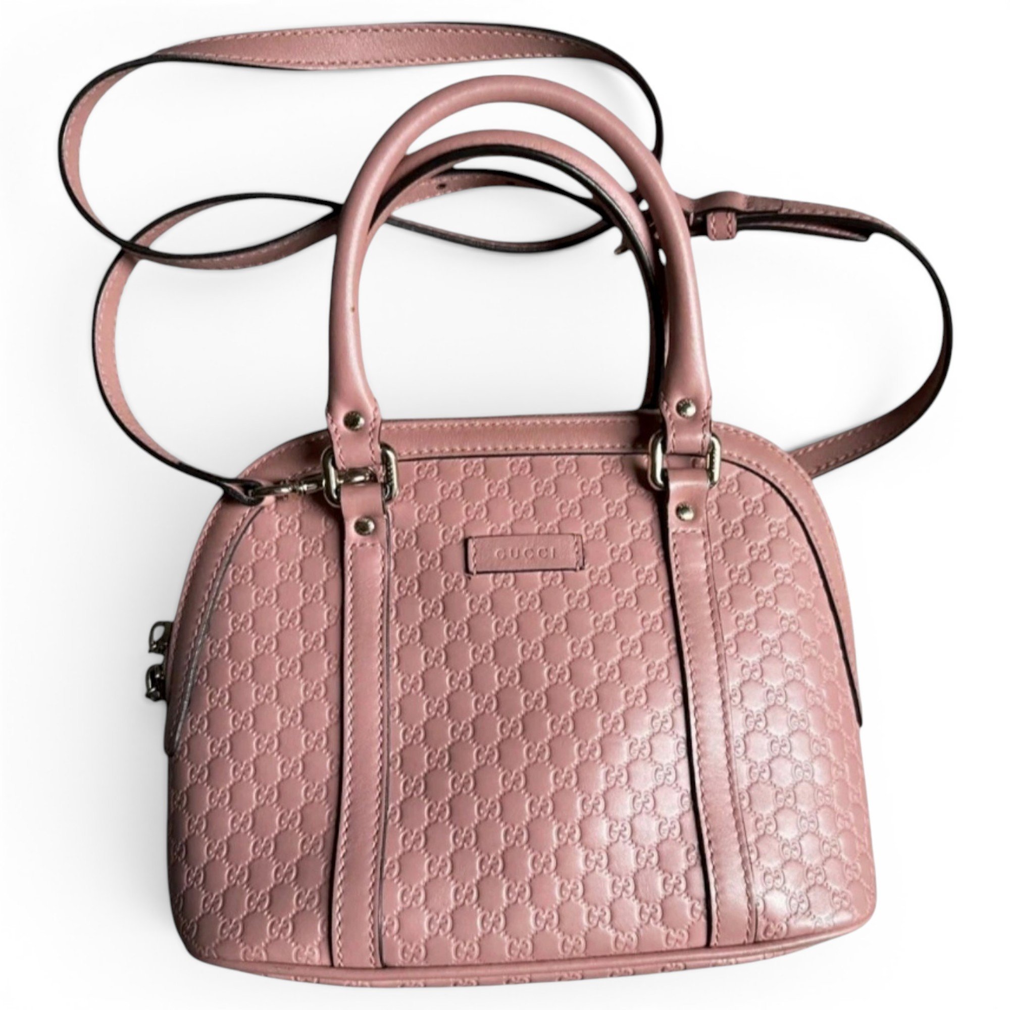Dôme leather handbag