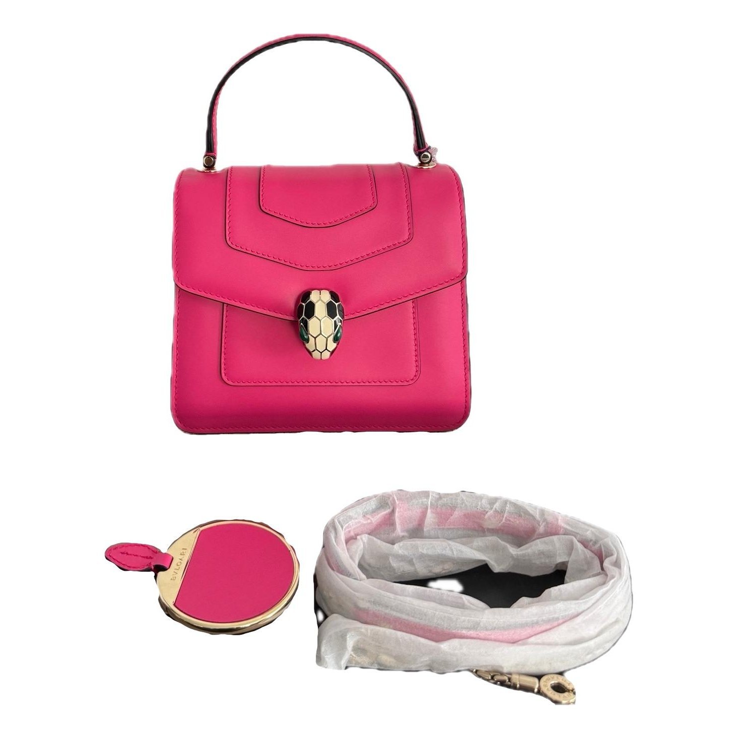 Serpenti leather handbag