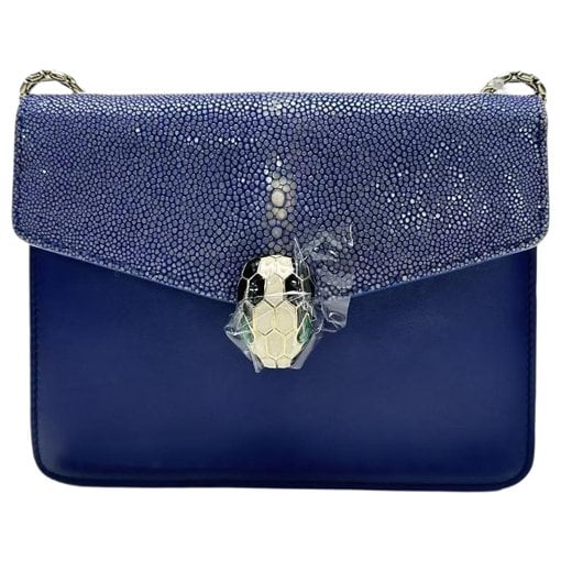 Serpenti leather handbag