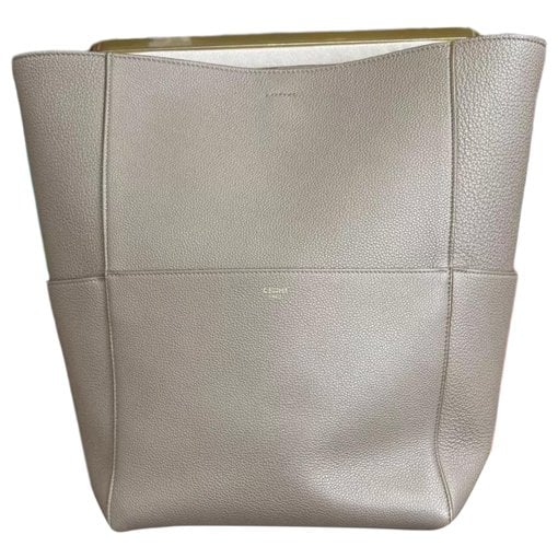Seau Sangle leather handbag