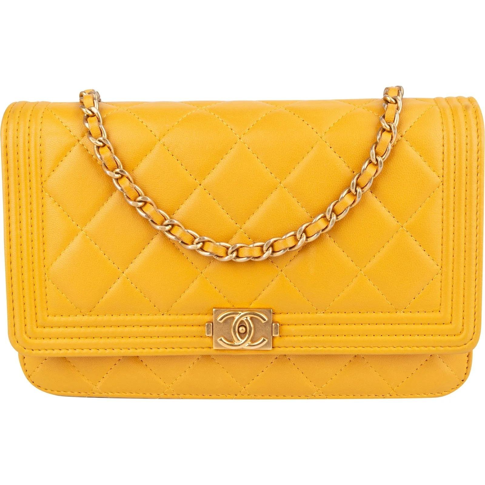 Wallet On Chain Boy leather crossbody bag