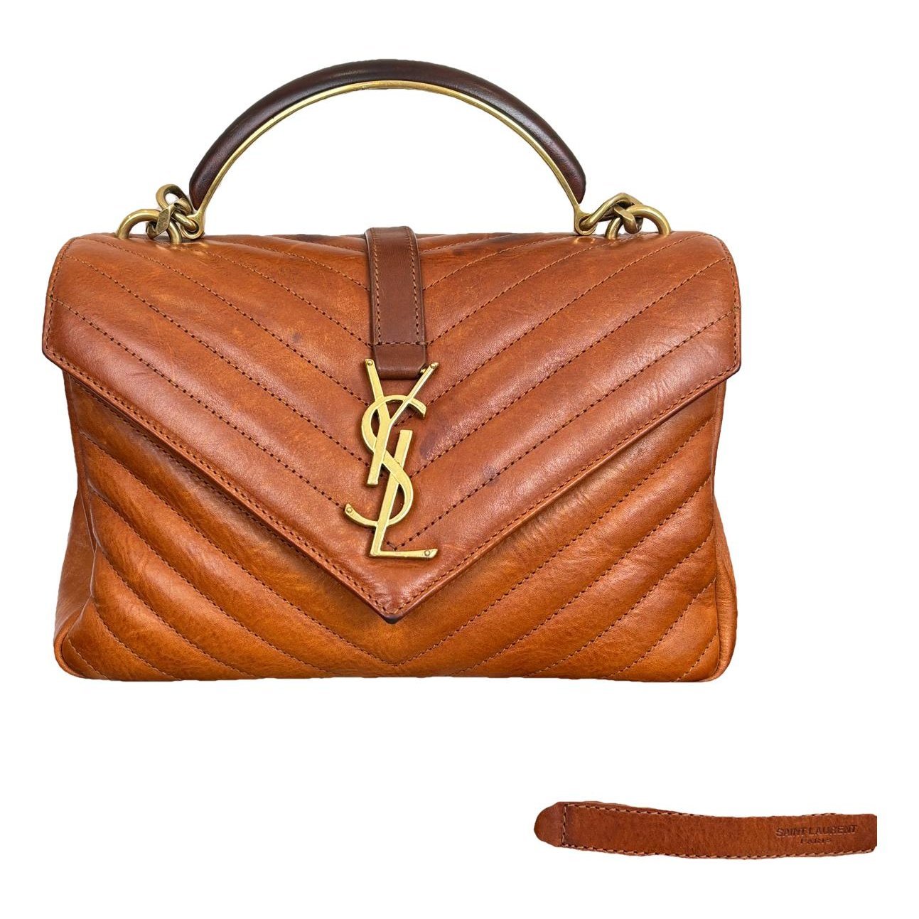 Collége monogramme leather handbag
