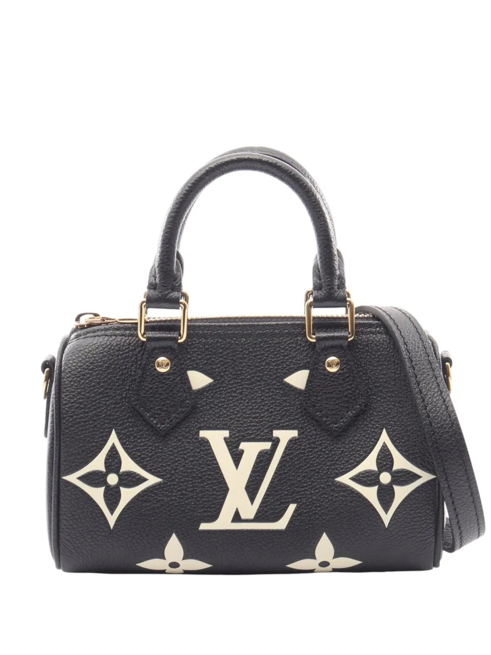 2021-2026 Bicolor Monogram Empreinte Nano Speedy Bandouliere satchel
