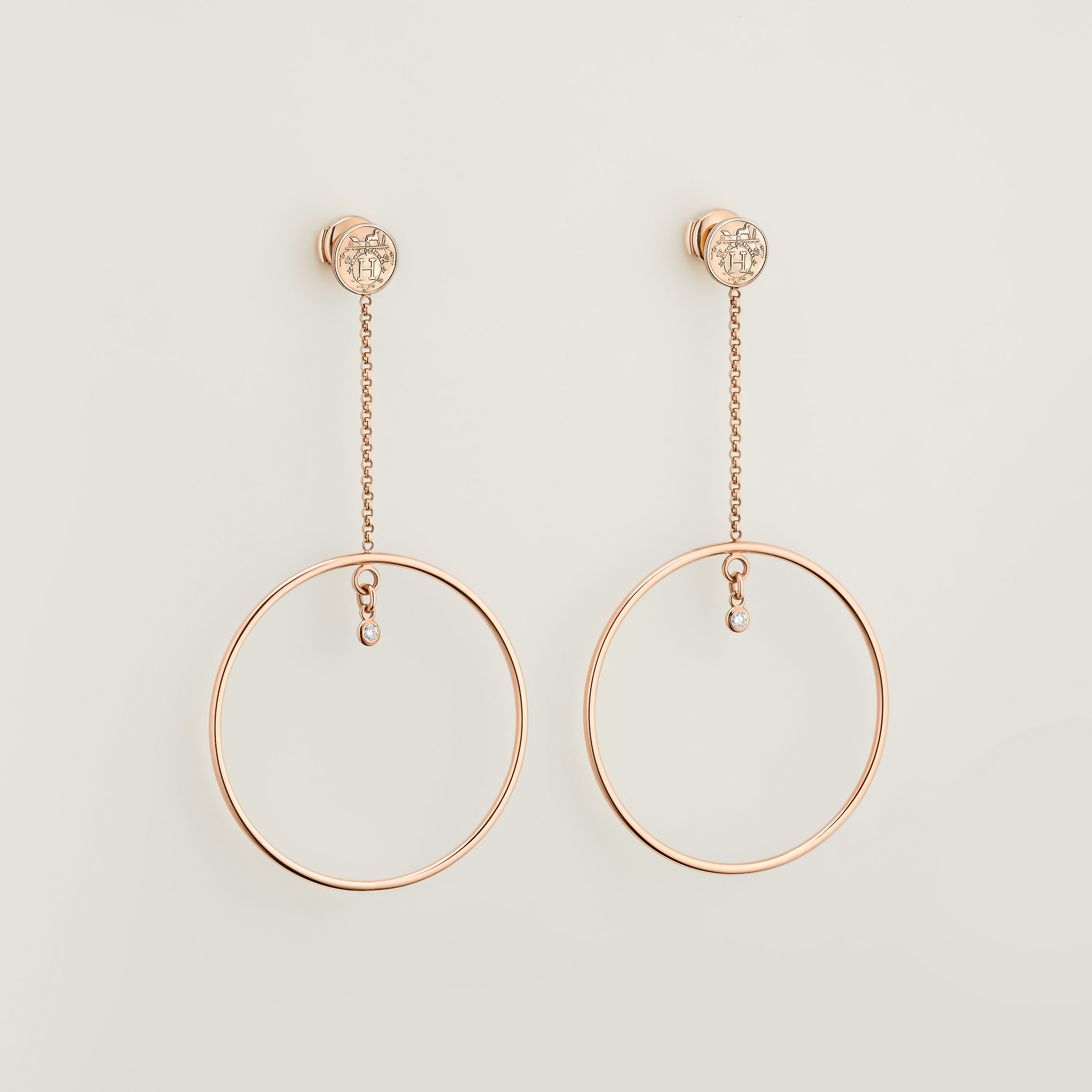 Hermès Ex-Libris earrings