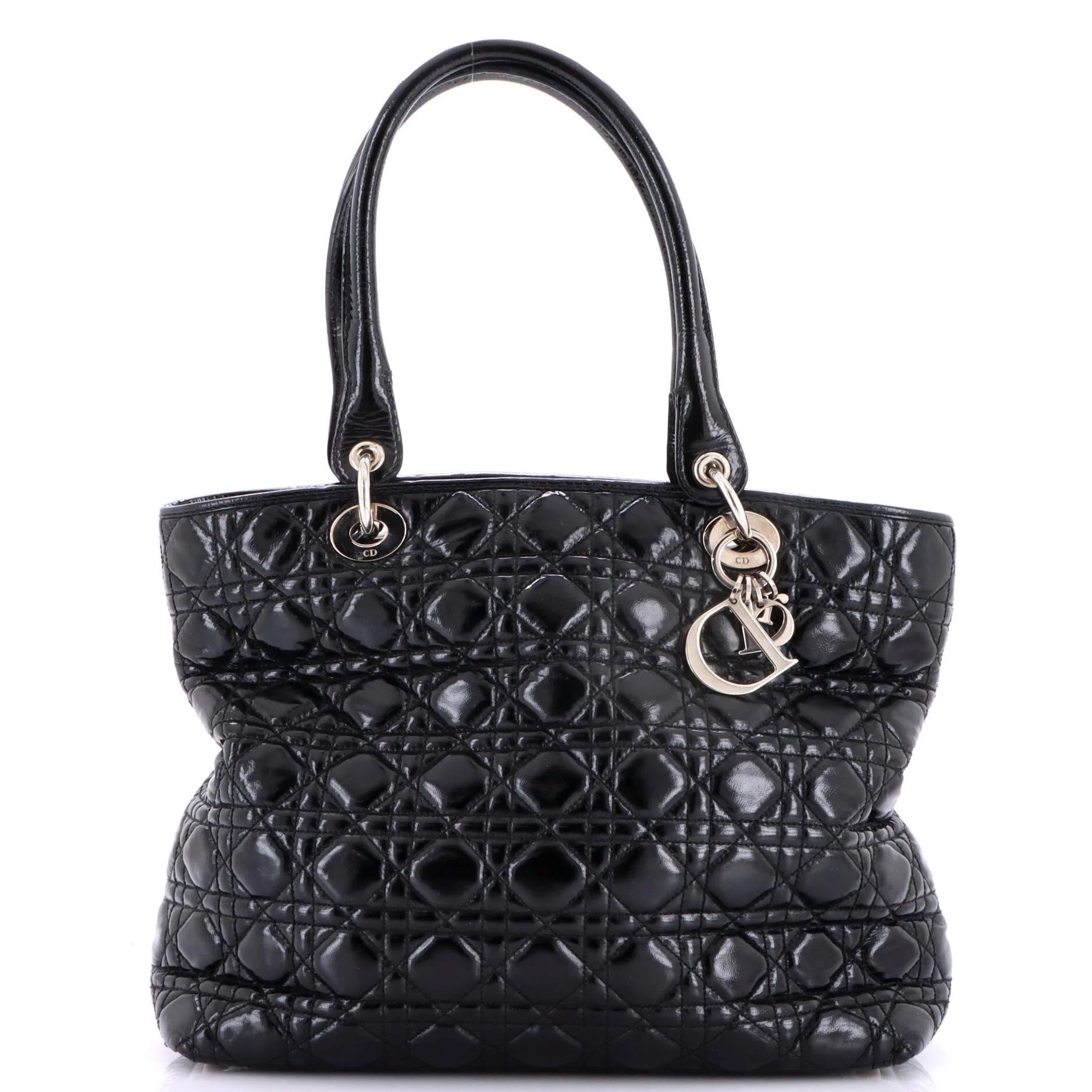 Patent leather tote