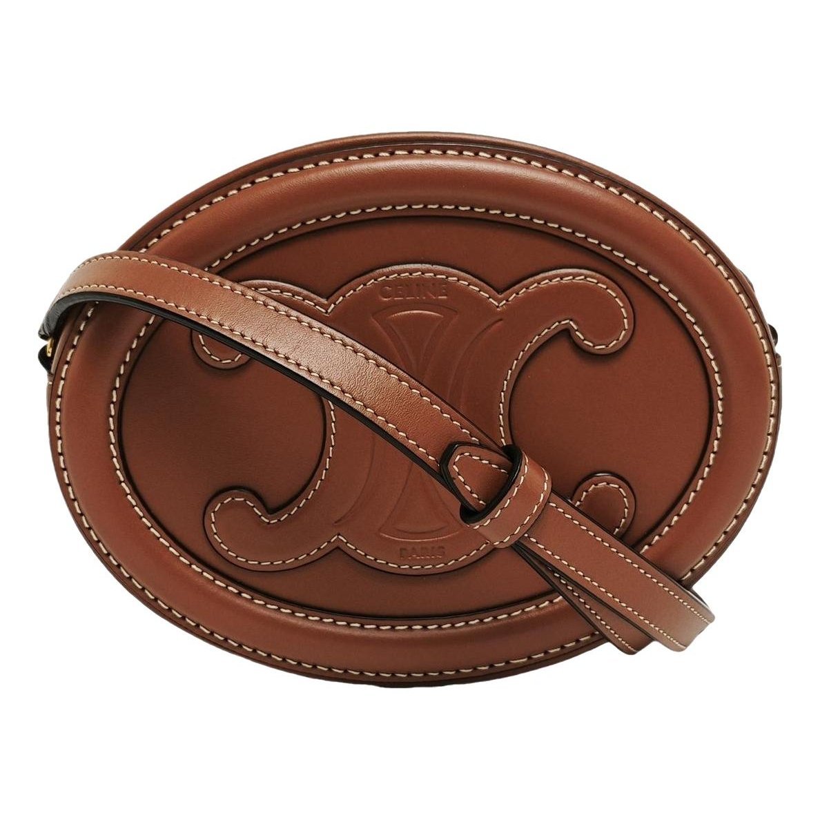 Triomphe leather handbag
