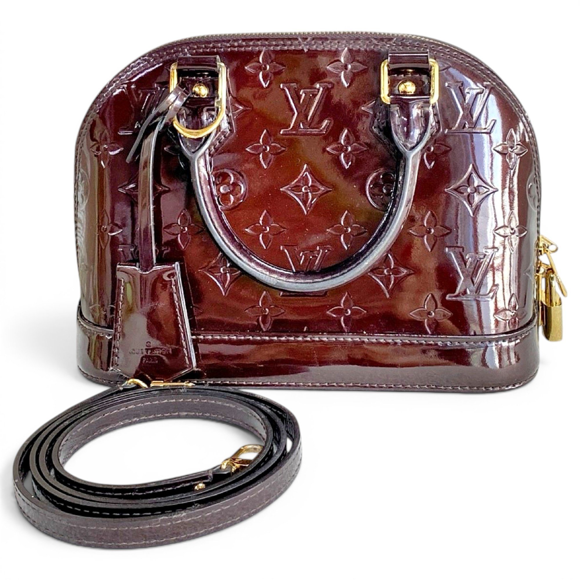 Alma BB patent leather handbag