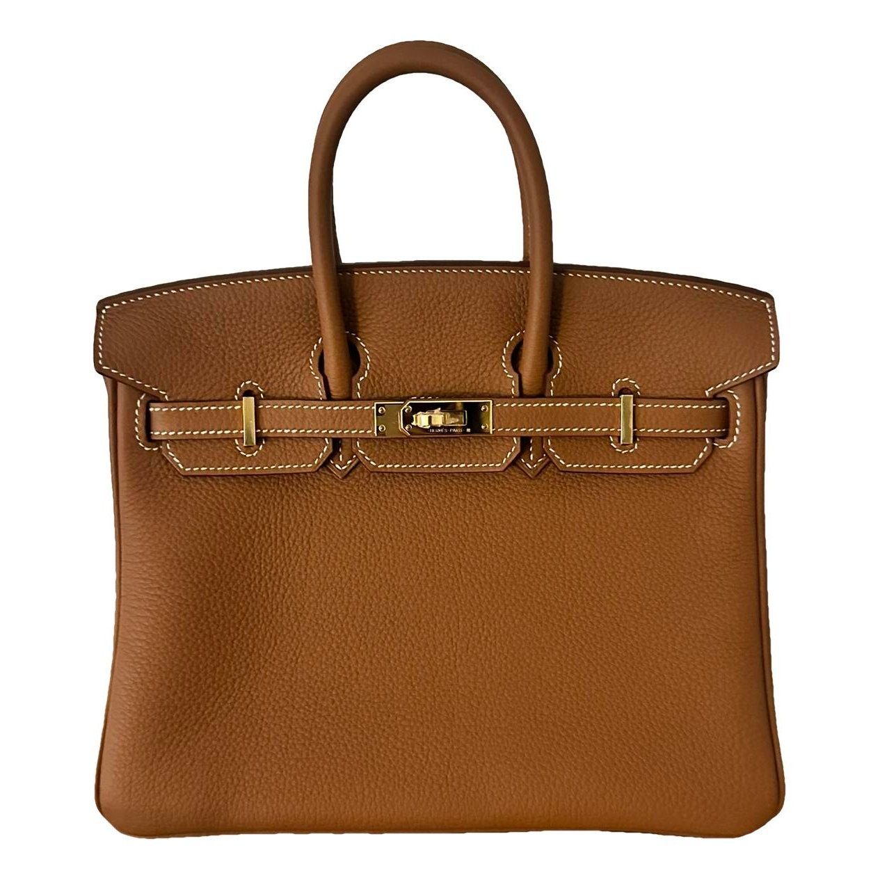 Birkin 25 leather handbag