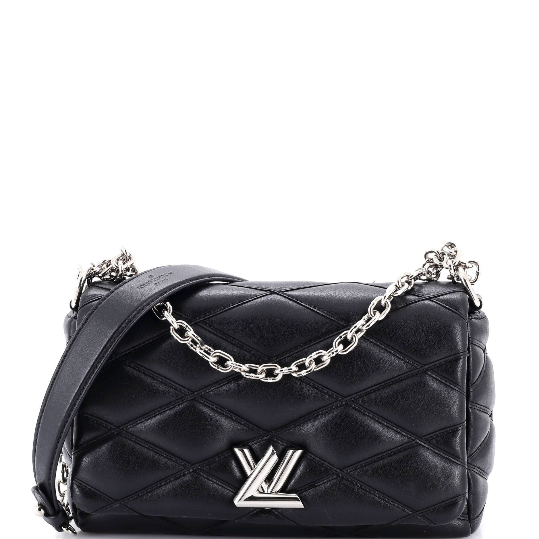 Louis Vuitton GO-14 Handbag Malletage Leather MM
