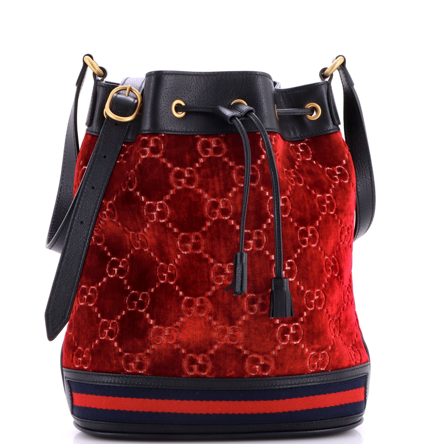 Bucket Bag GG Velvet Medium