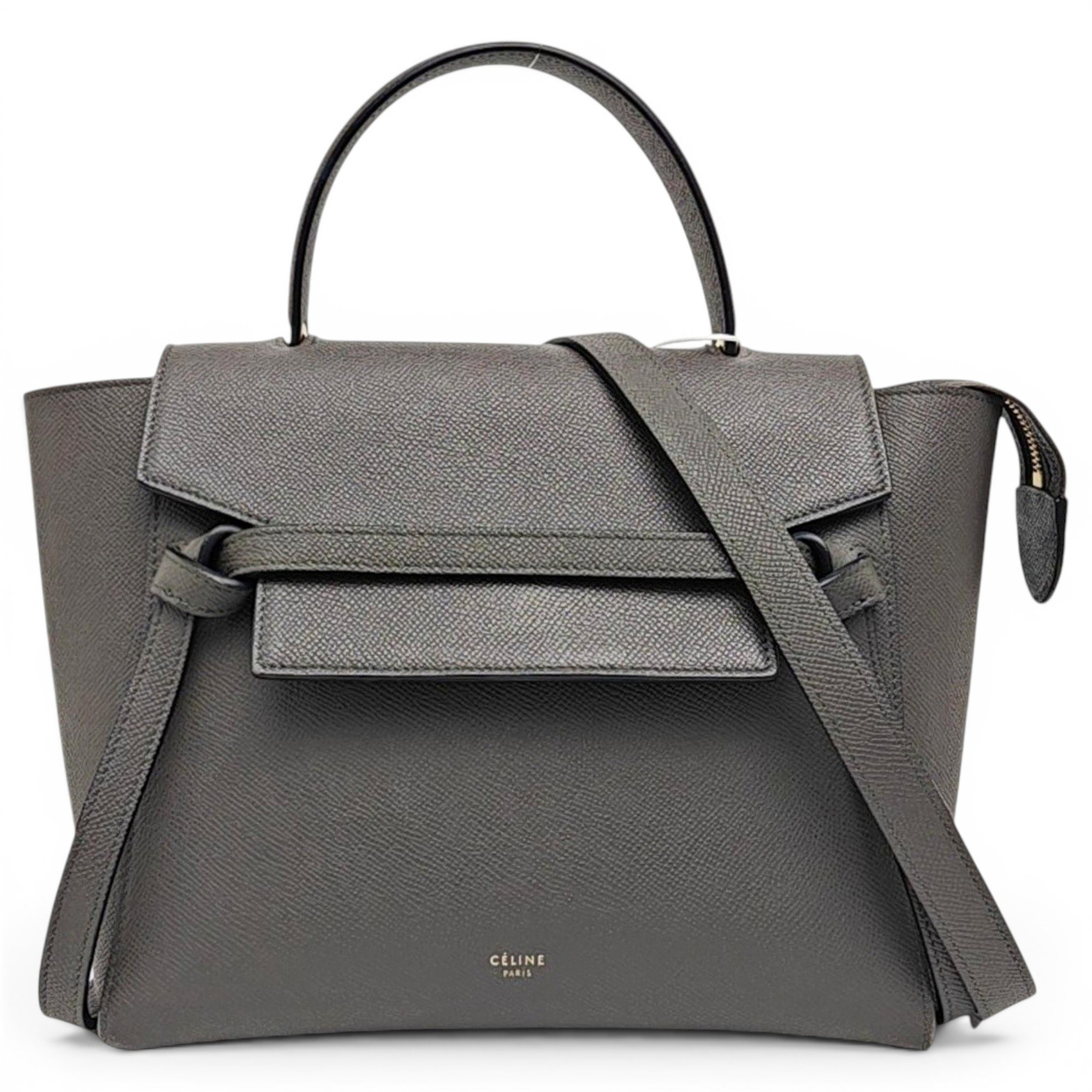 Belt leather handbag