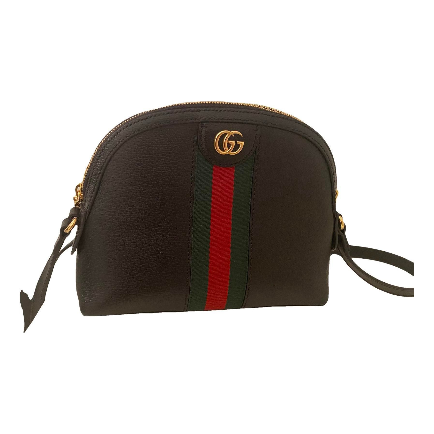 Laminated leather crossbody bag