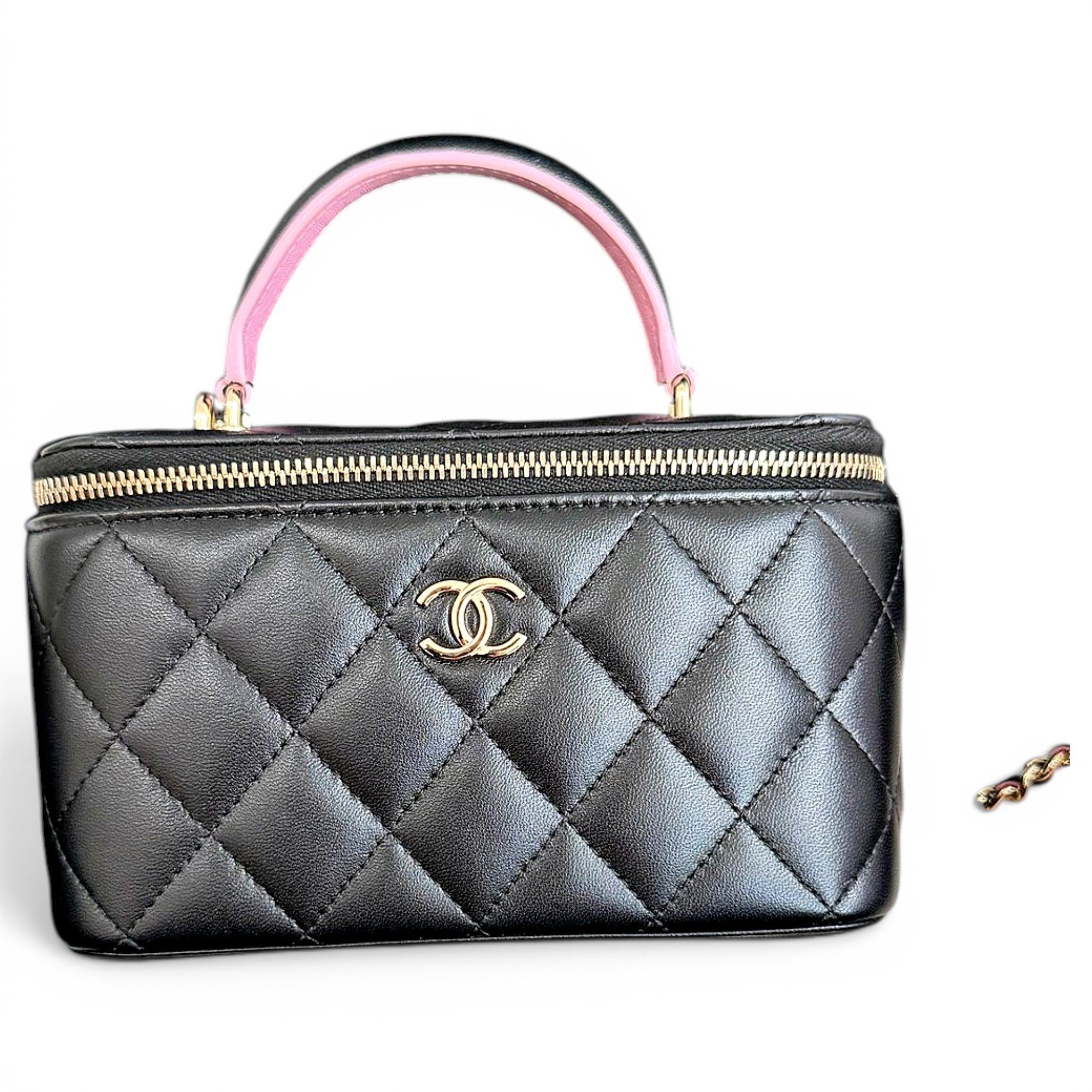 Trendy CC Vanity leather handbag