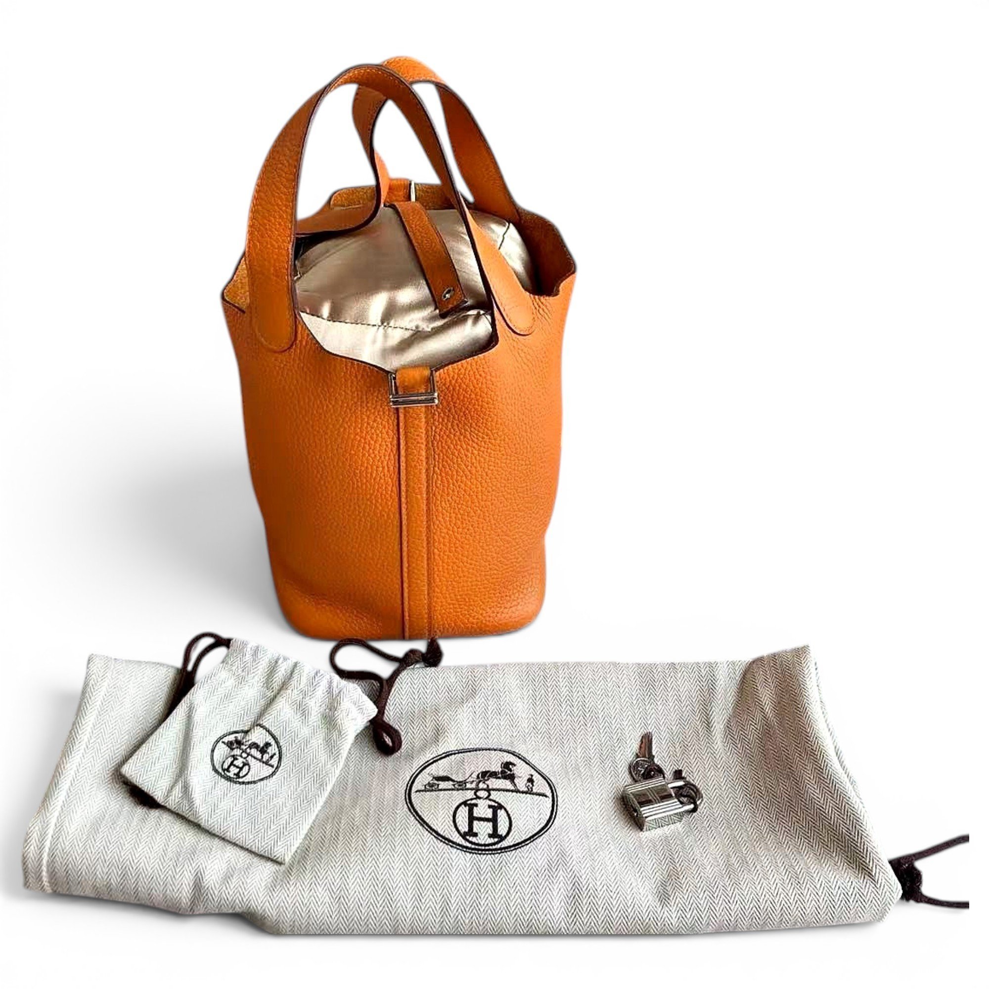 Picotin leather handbag
