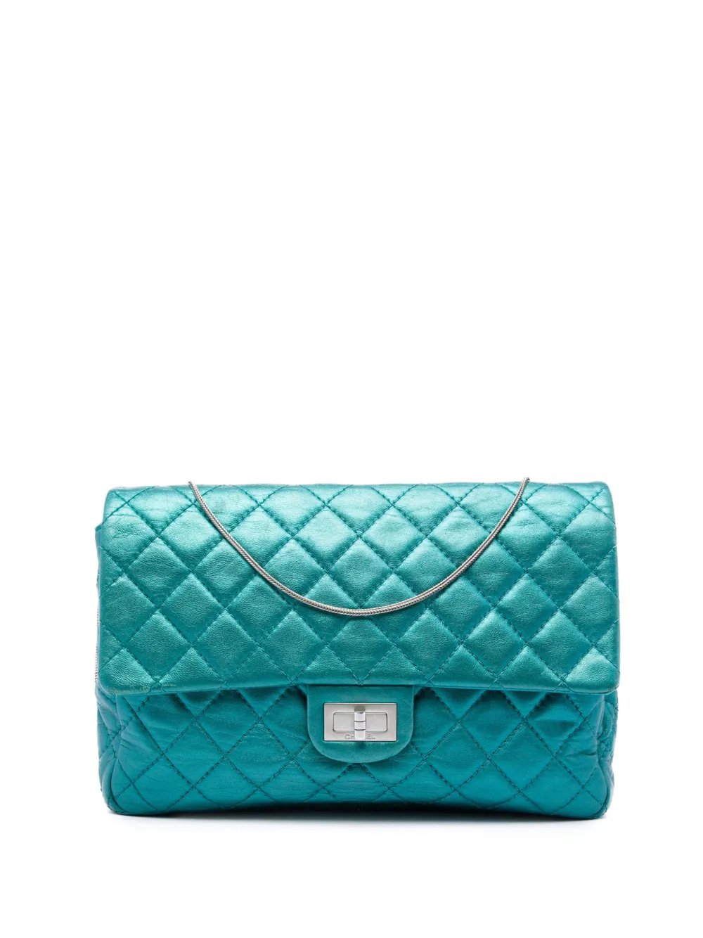 2008-2009 Quilted Metallic Calfskin Reissue 2.55 Flap 226 shoulder bag