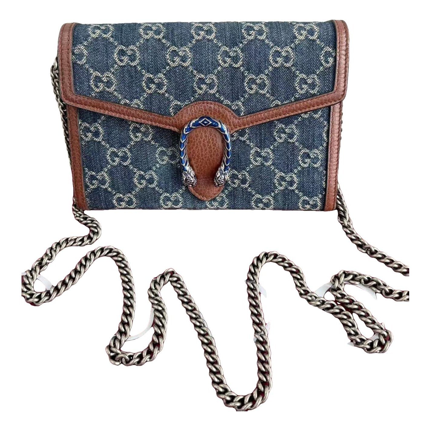 Dionysus Chain Wallet leather crossbody bag