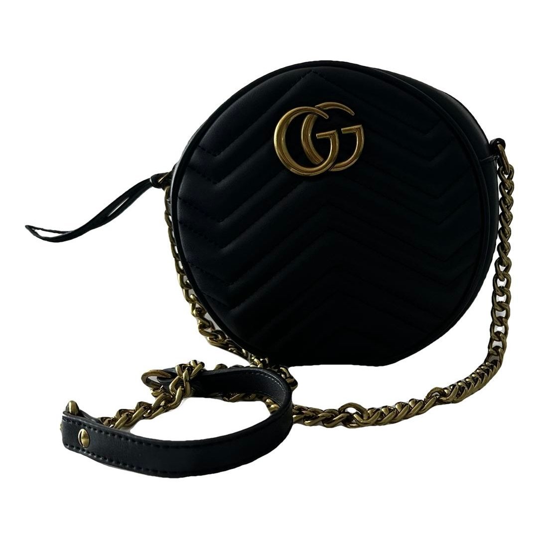 GG Marmont Round leather crossbody bag