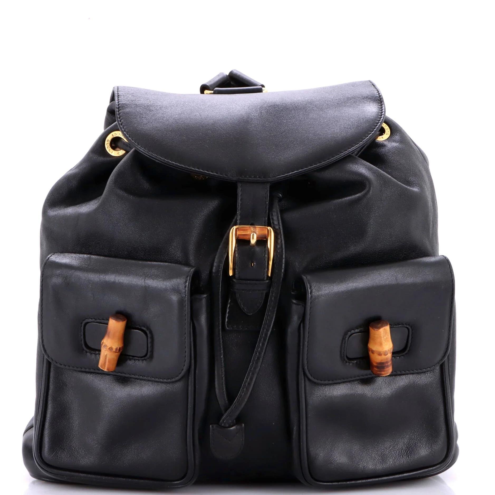 Leather backpack