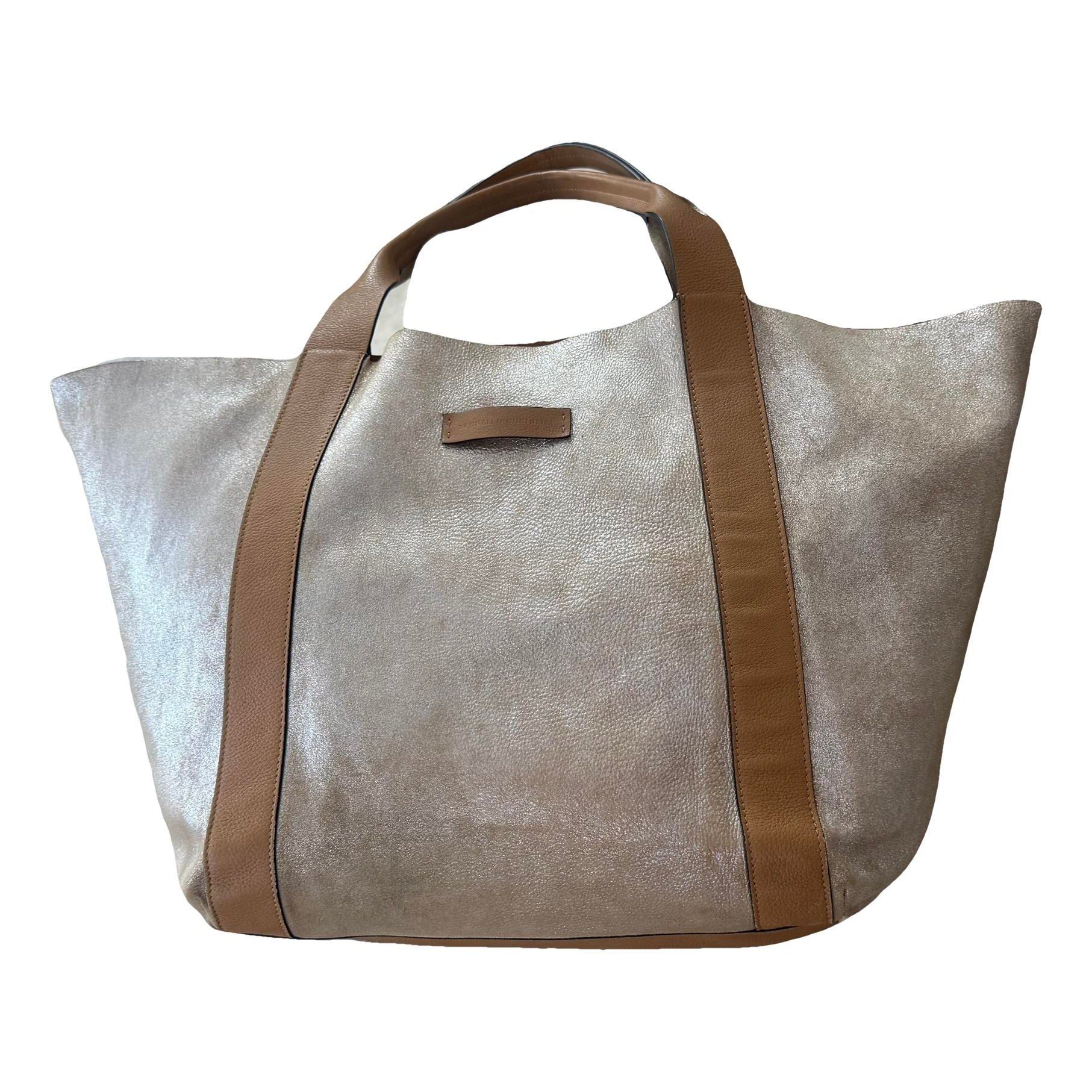 Leather tote