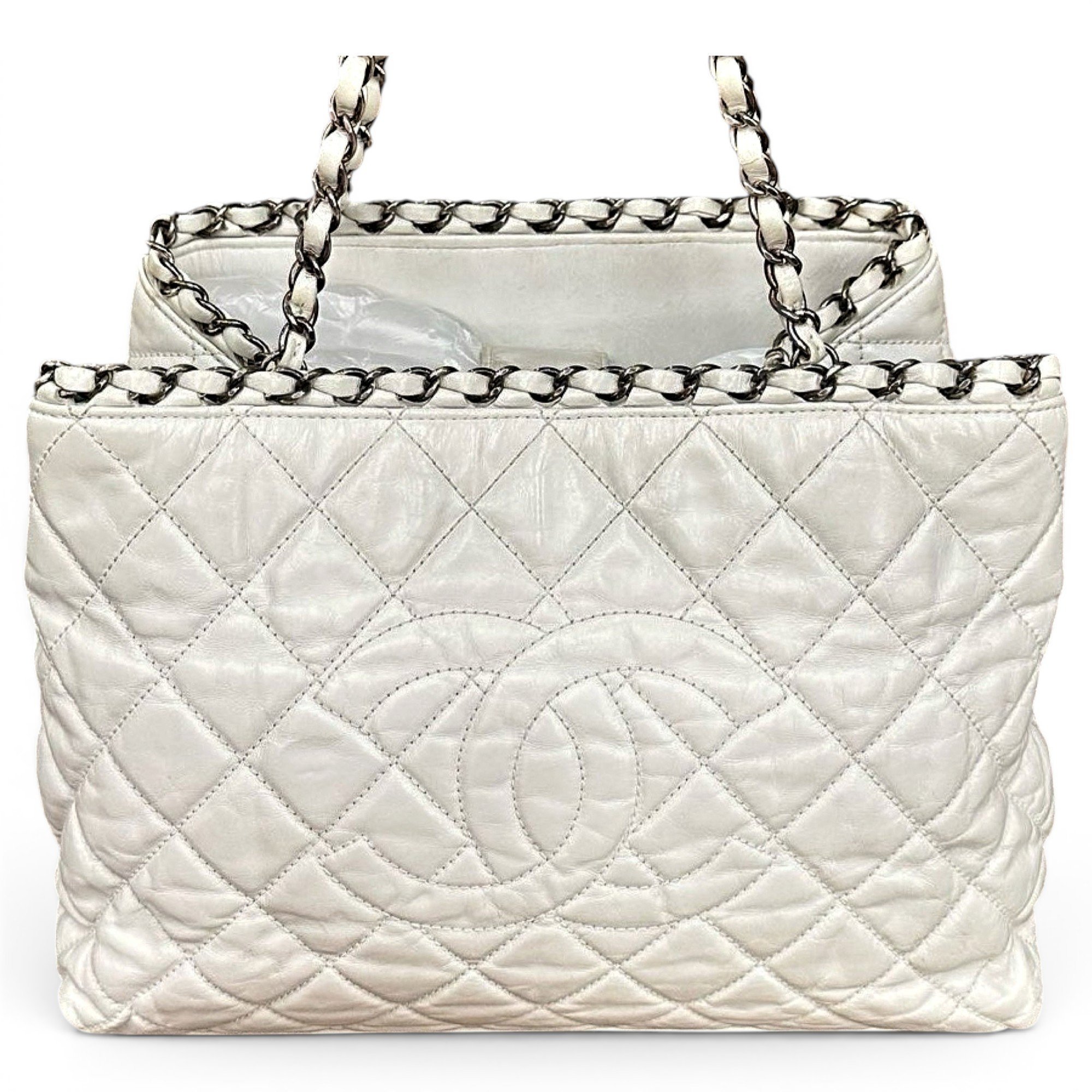 Grand shopping leather tote