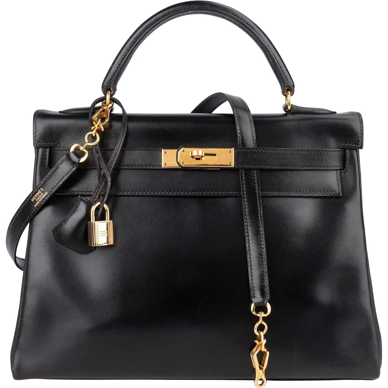 Kelly 32 leather handbag
