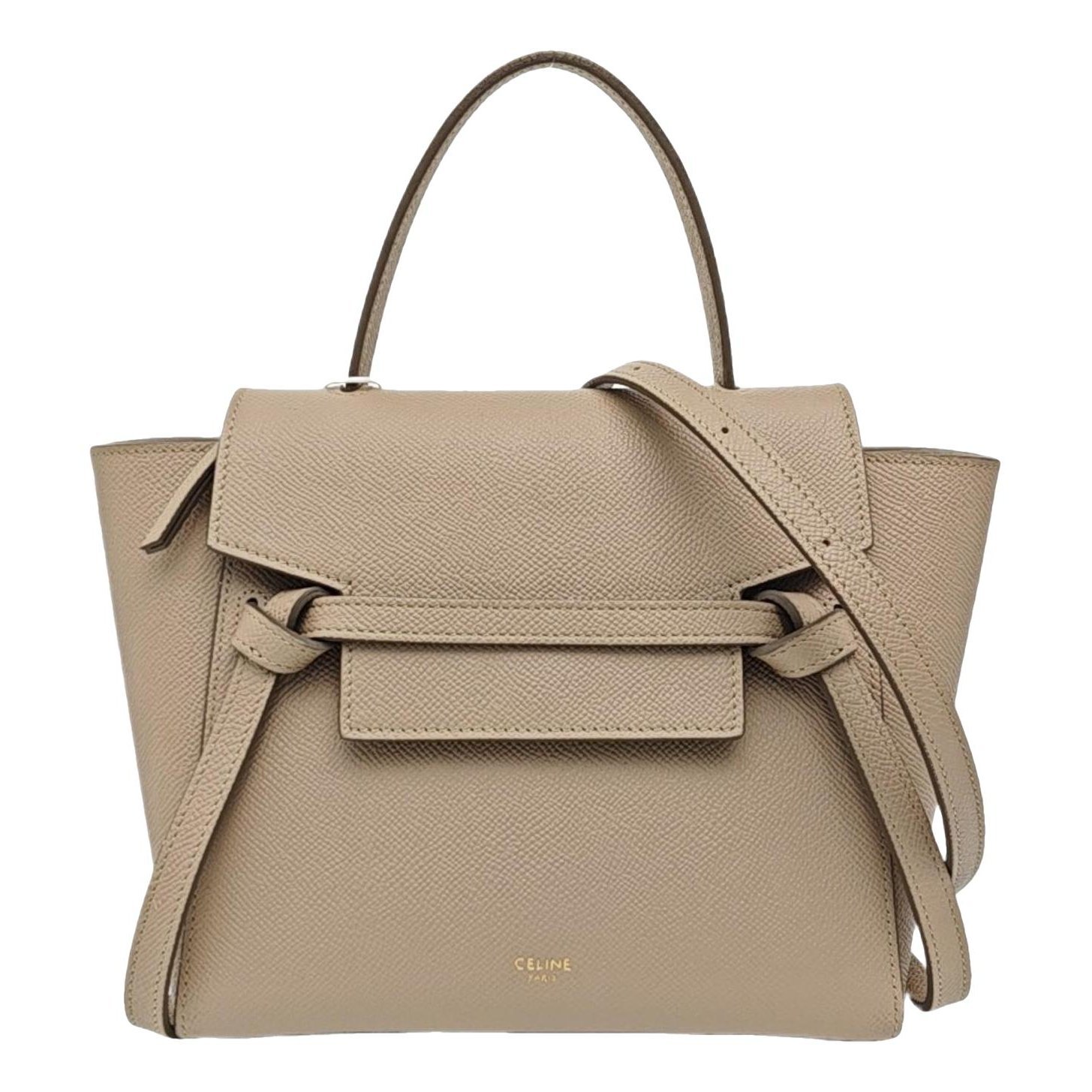 Belt leather handbag