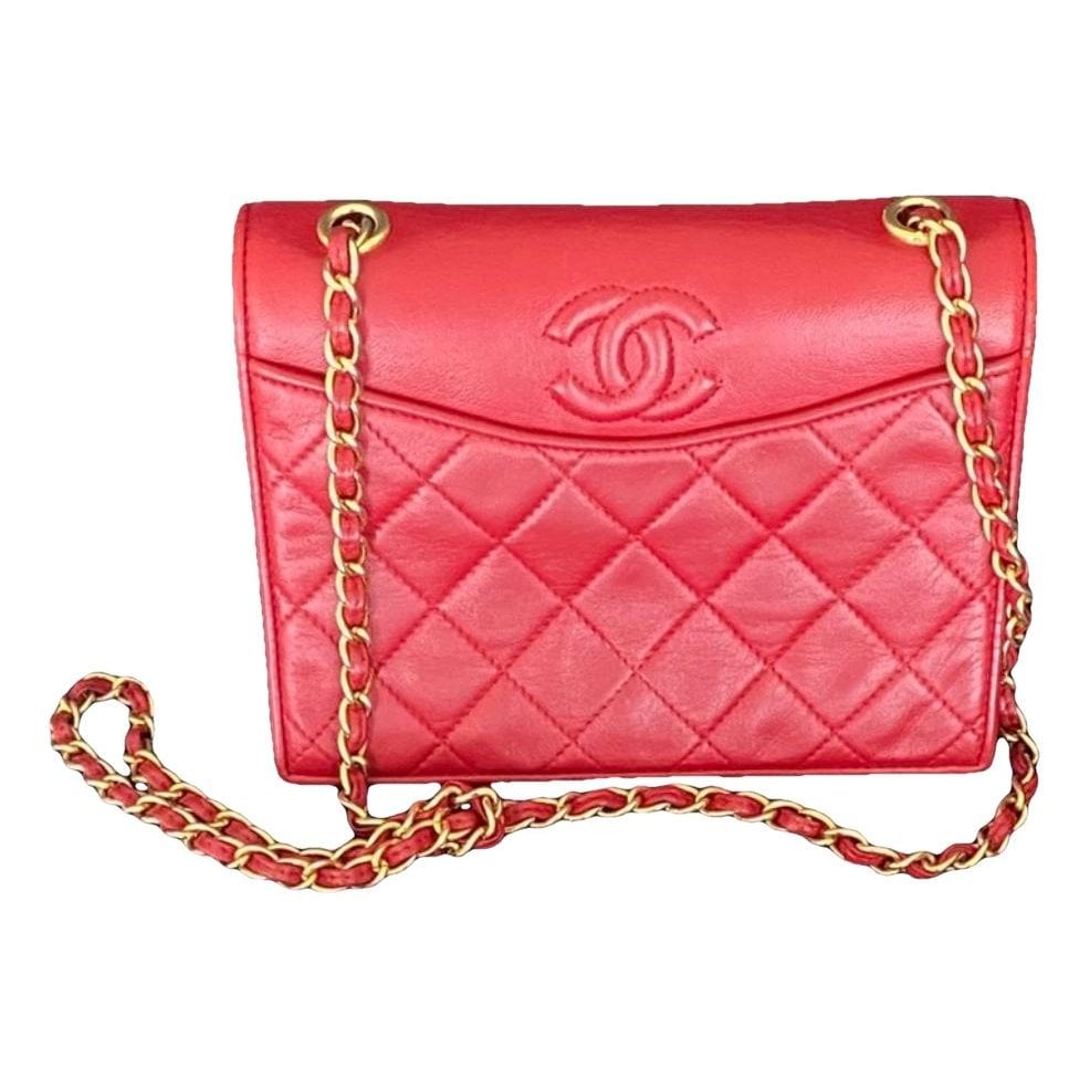 Vintage CC Chain leather handbag