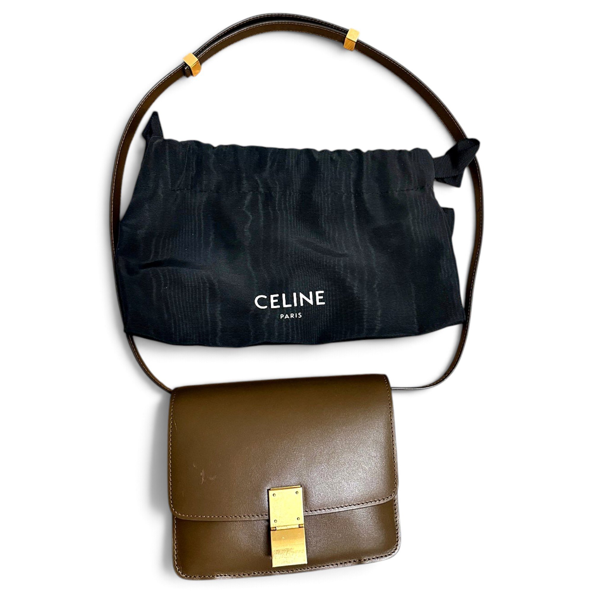 Classic leather crossbody bag