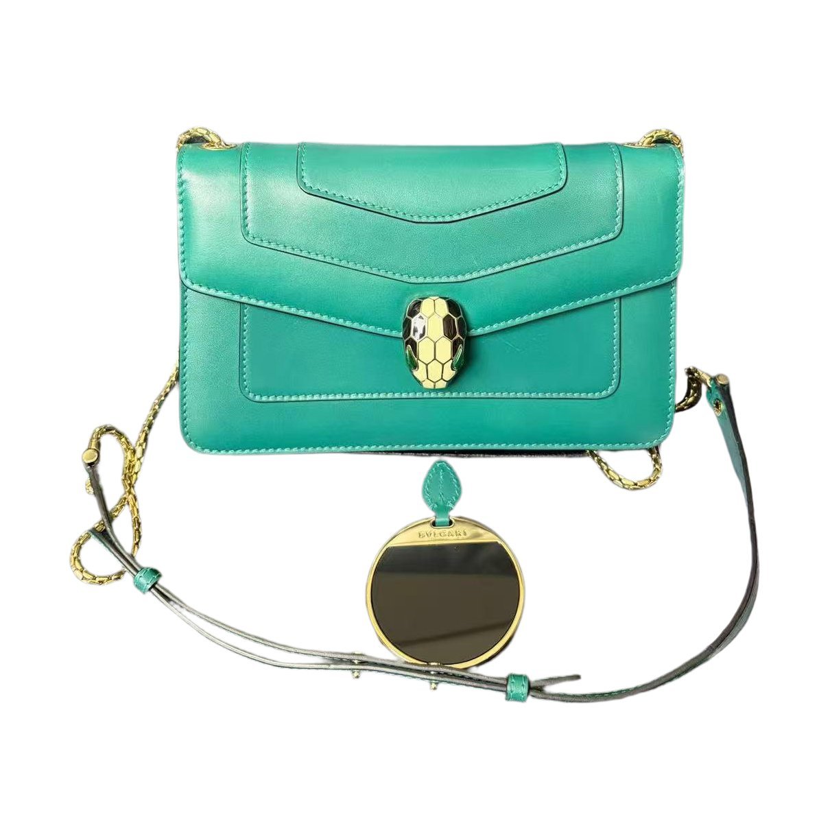 Serpenti leather handbag