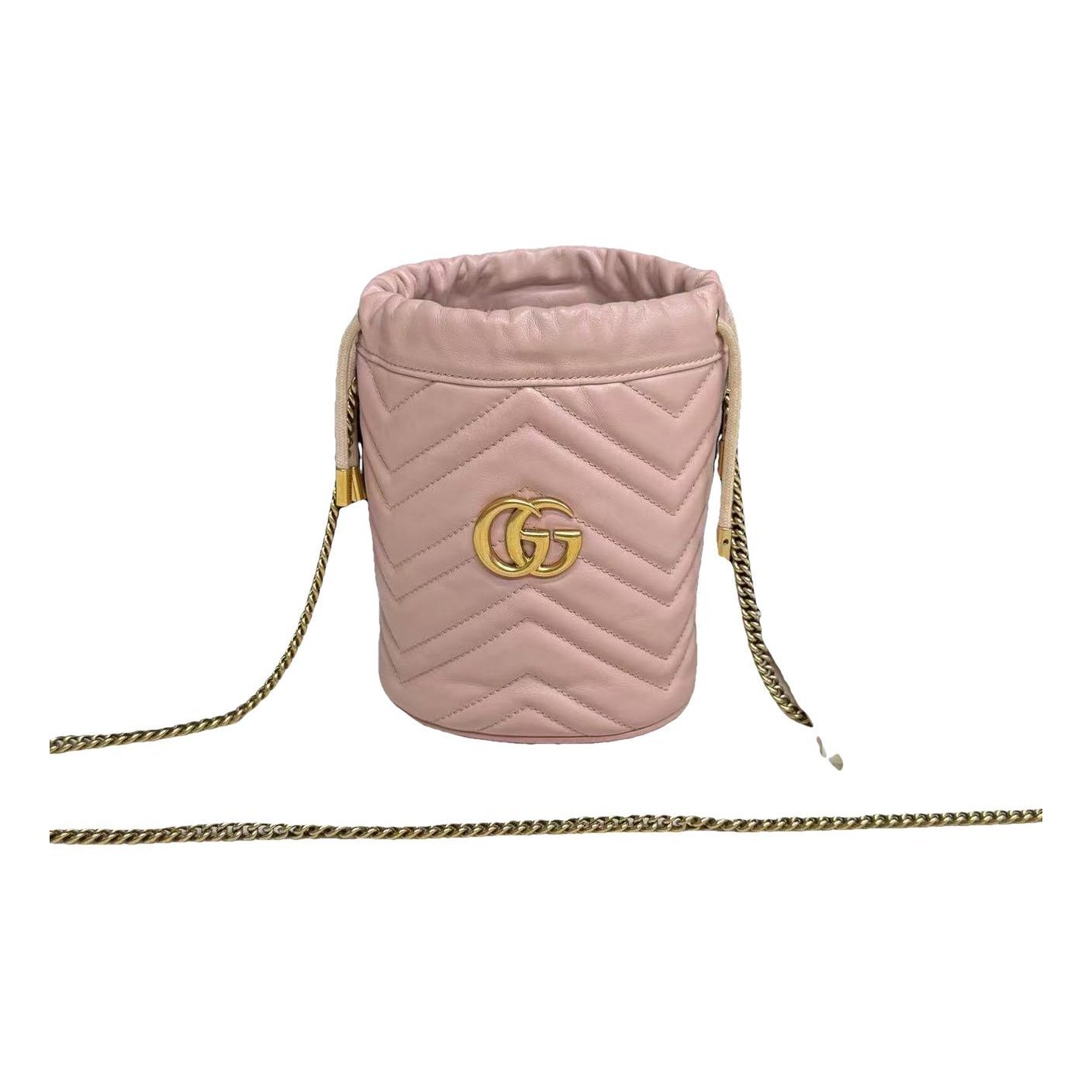 GG Marmont Chain Bucket leather crossbody bag