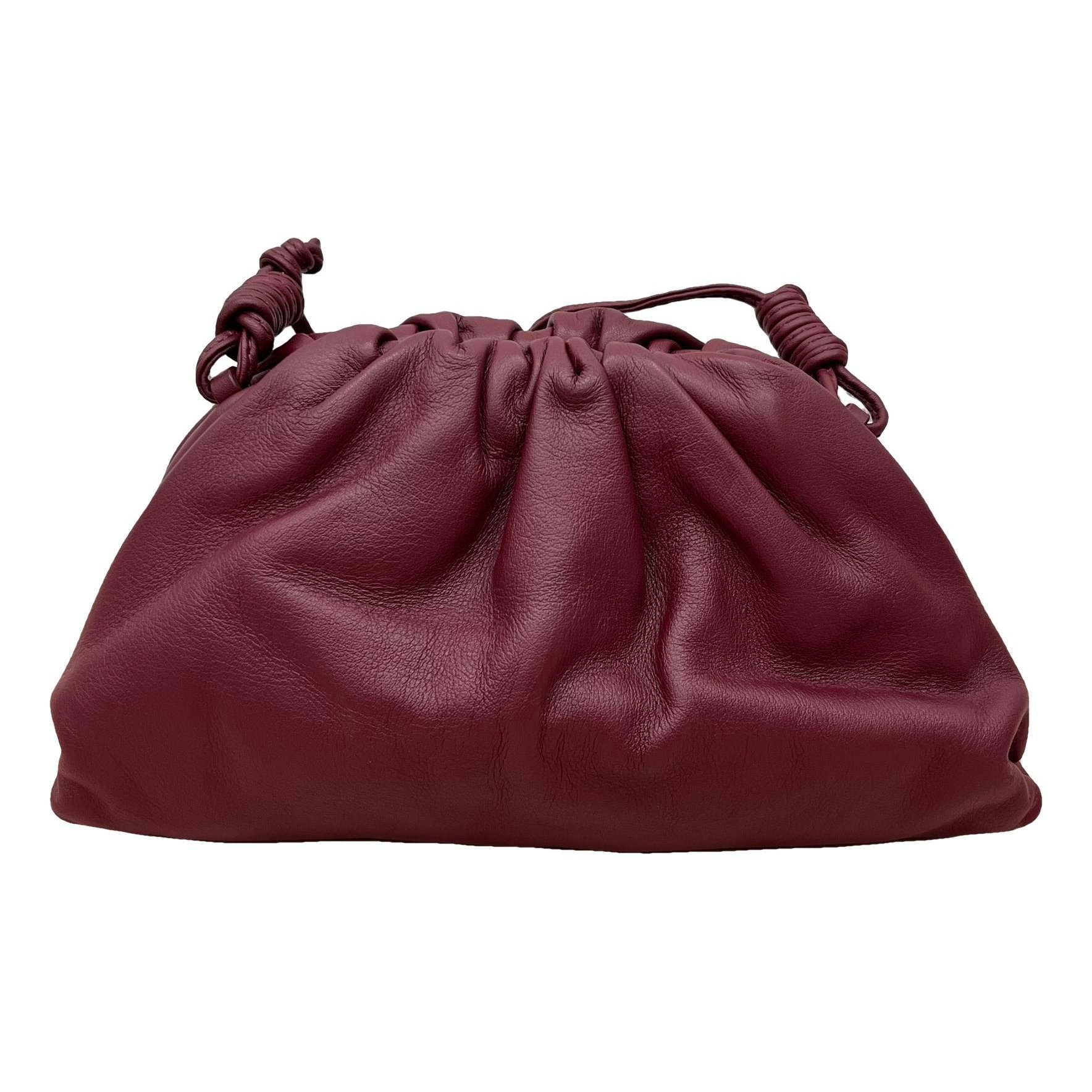 Pouch leather handbag