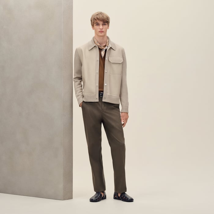 Silex "Devant Cuir" Buttoned Jacket