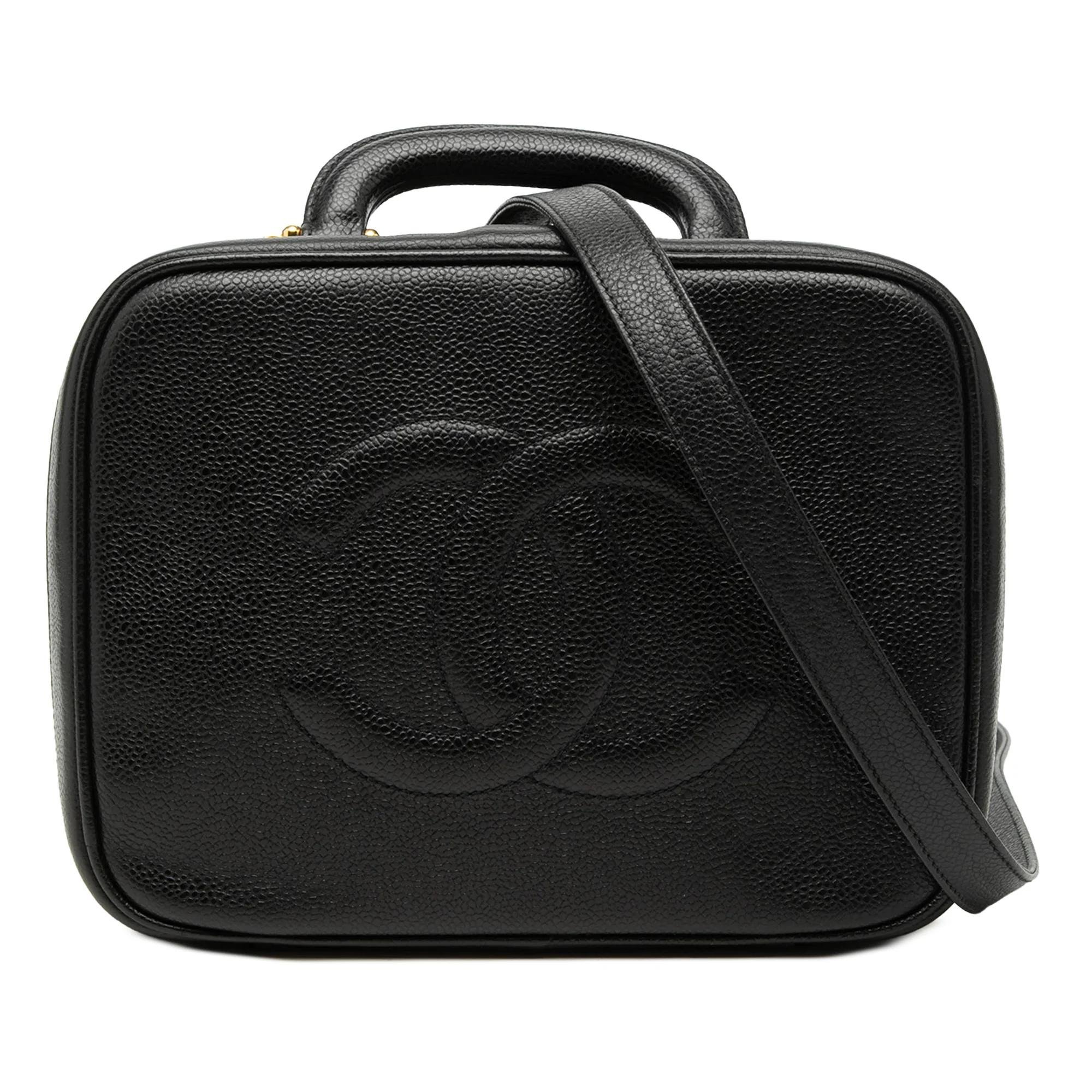 Leather vanity case