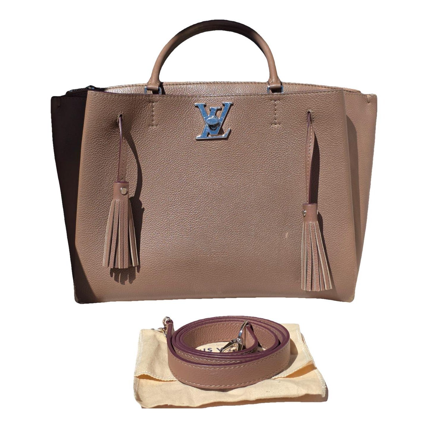 Lockmeto leather handbag