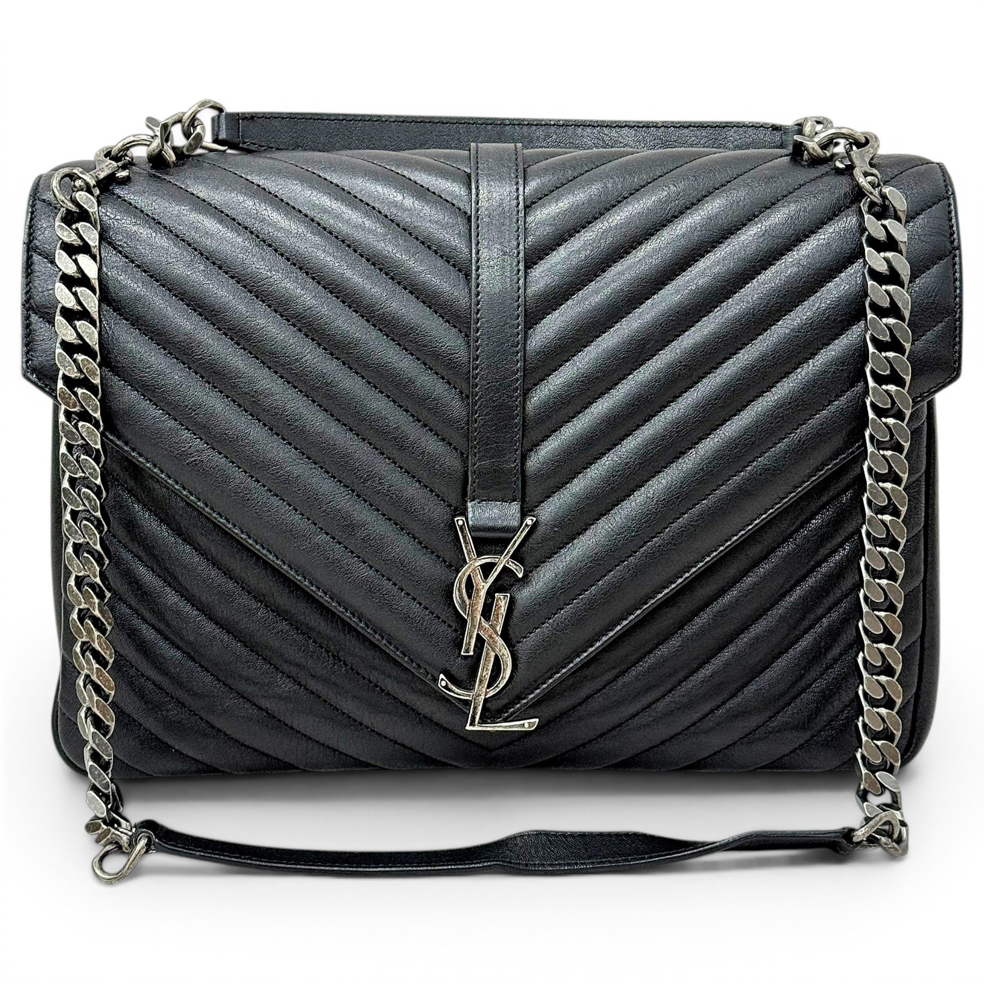 Collége monogramme leather handbag