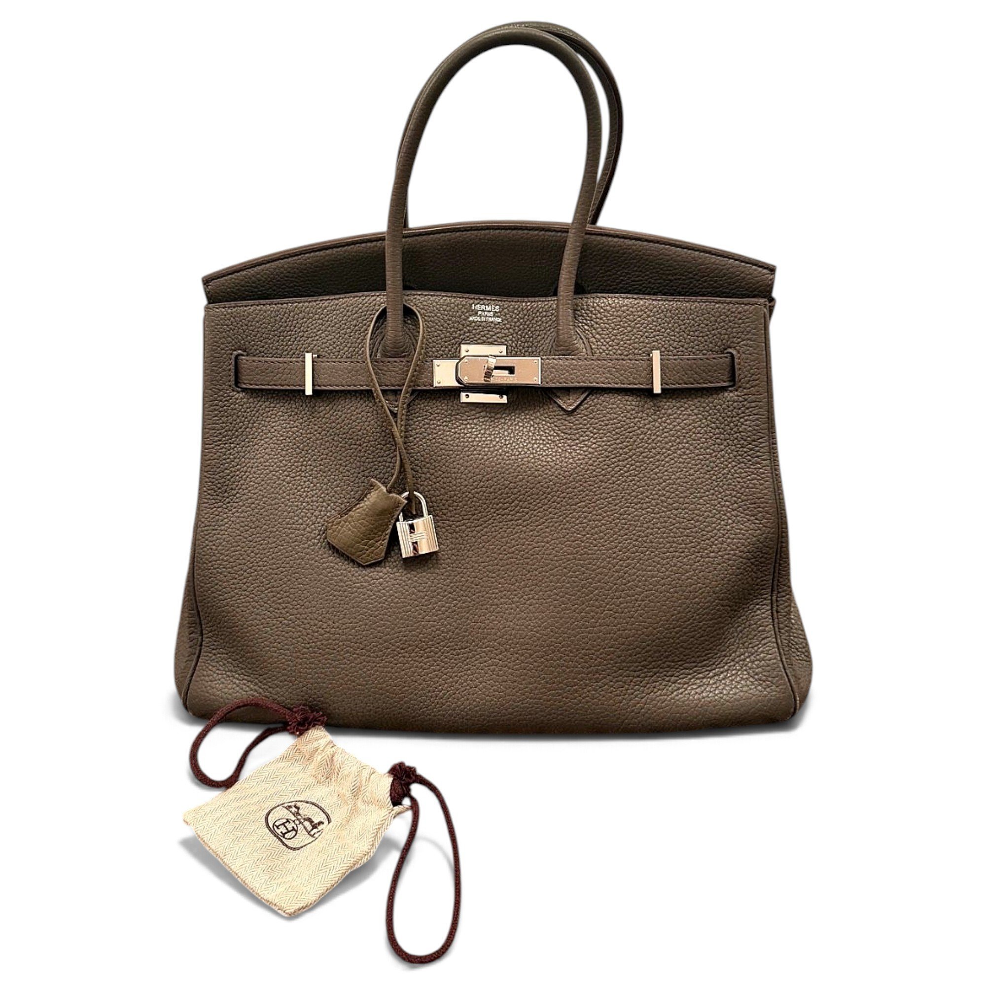 Birkin 35 leather handbag