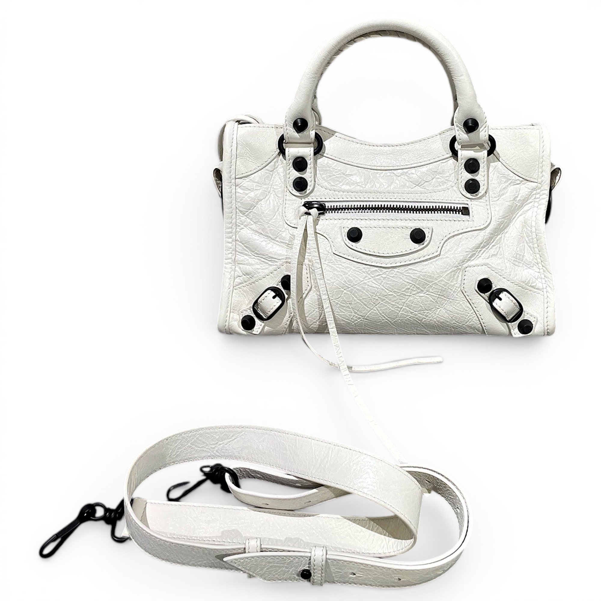 Balenciaga Classic Metalic leather handbag