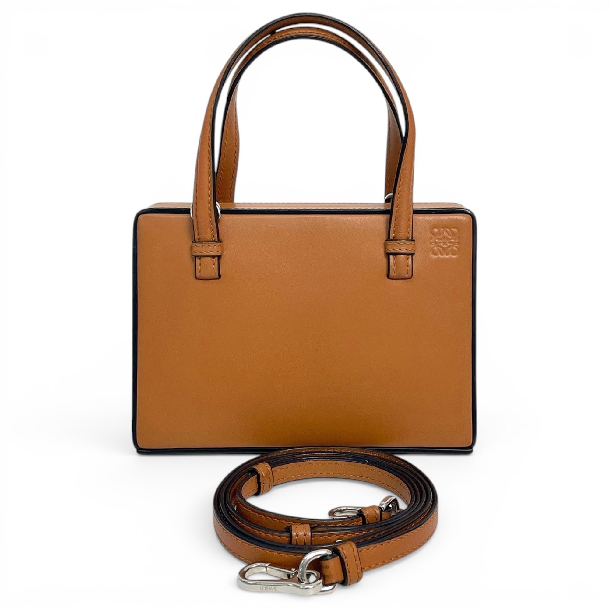 Postal leather handbag