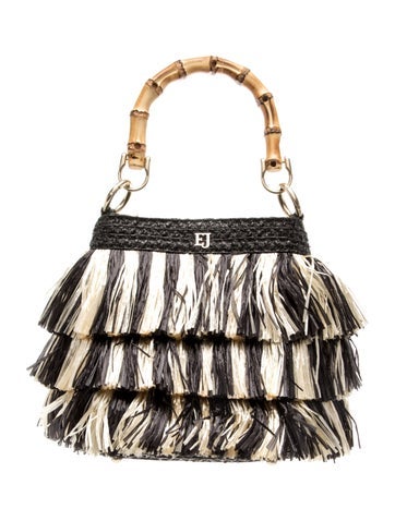 Straw Top Handle Bag