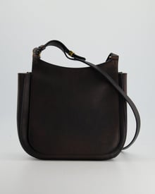 The Row *FIRE PRICE* The Row Black Hunting 9 Leather Crossbody Bag RRP £3460