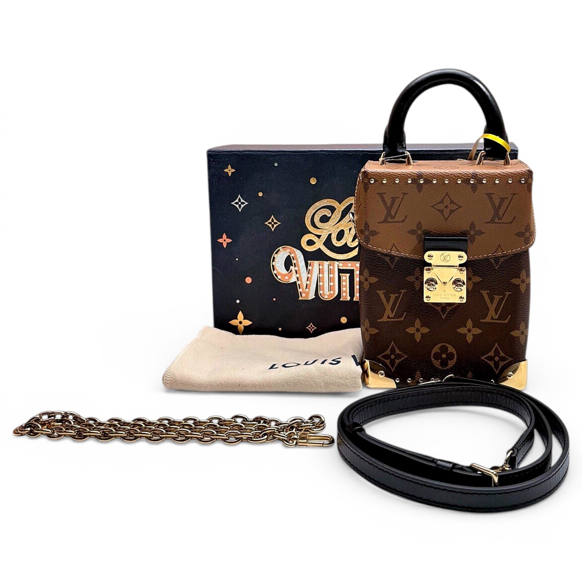 Camera Box leather handbag