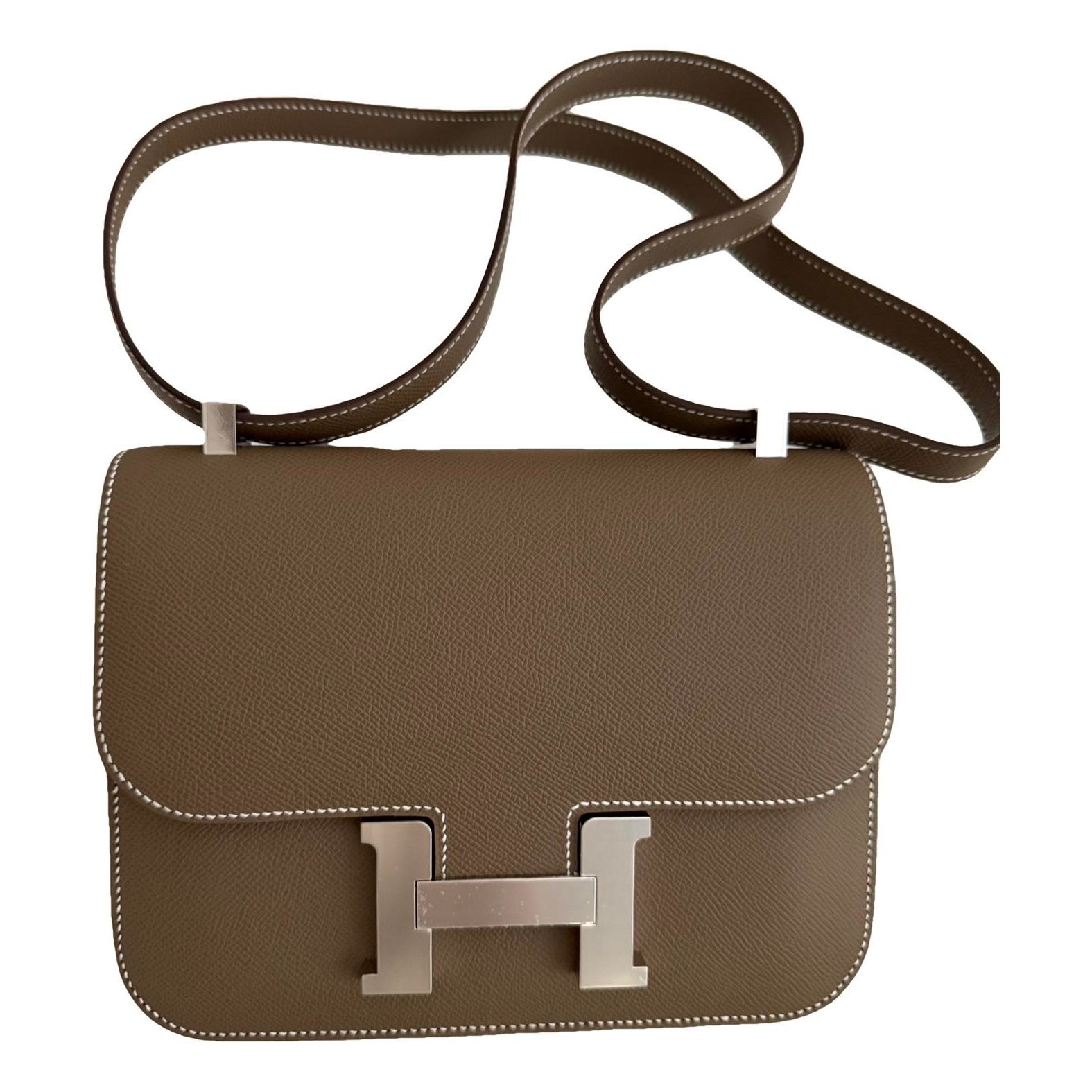 Hermes Constance 24 Handbag Etoupe