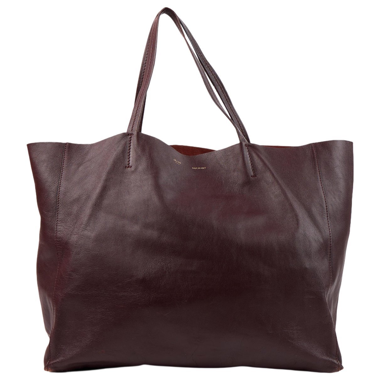 Cabas leather handbag