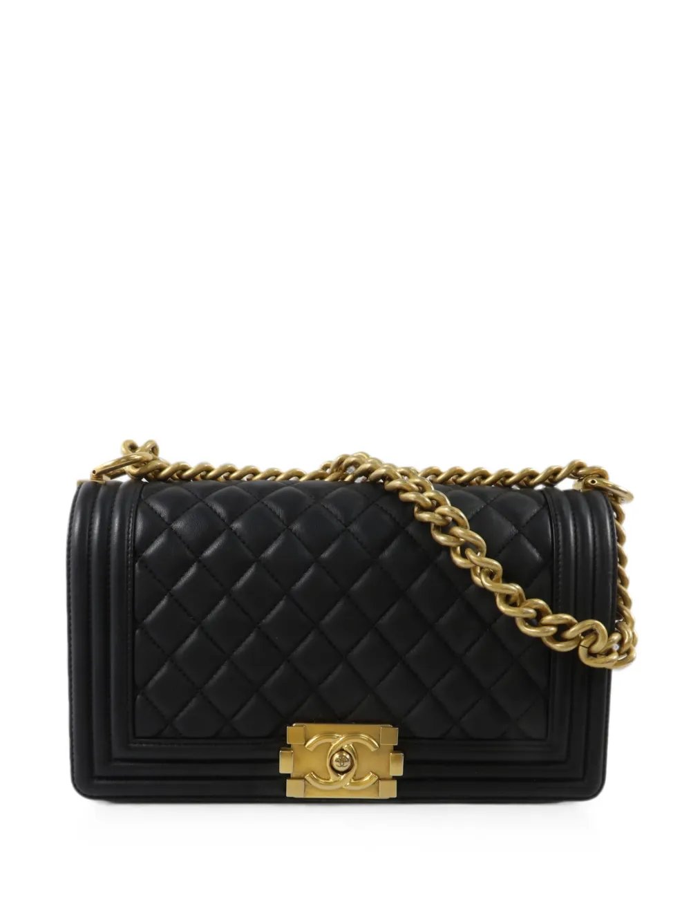 Boy quilted shoulder bag