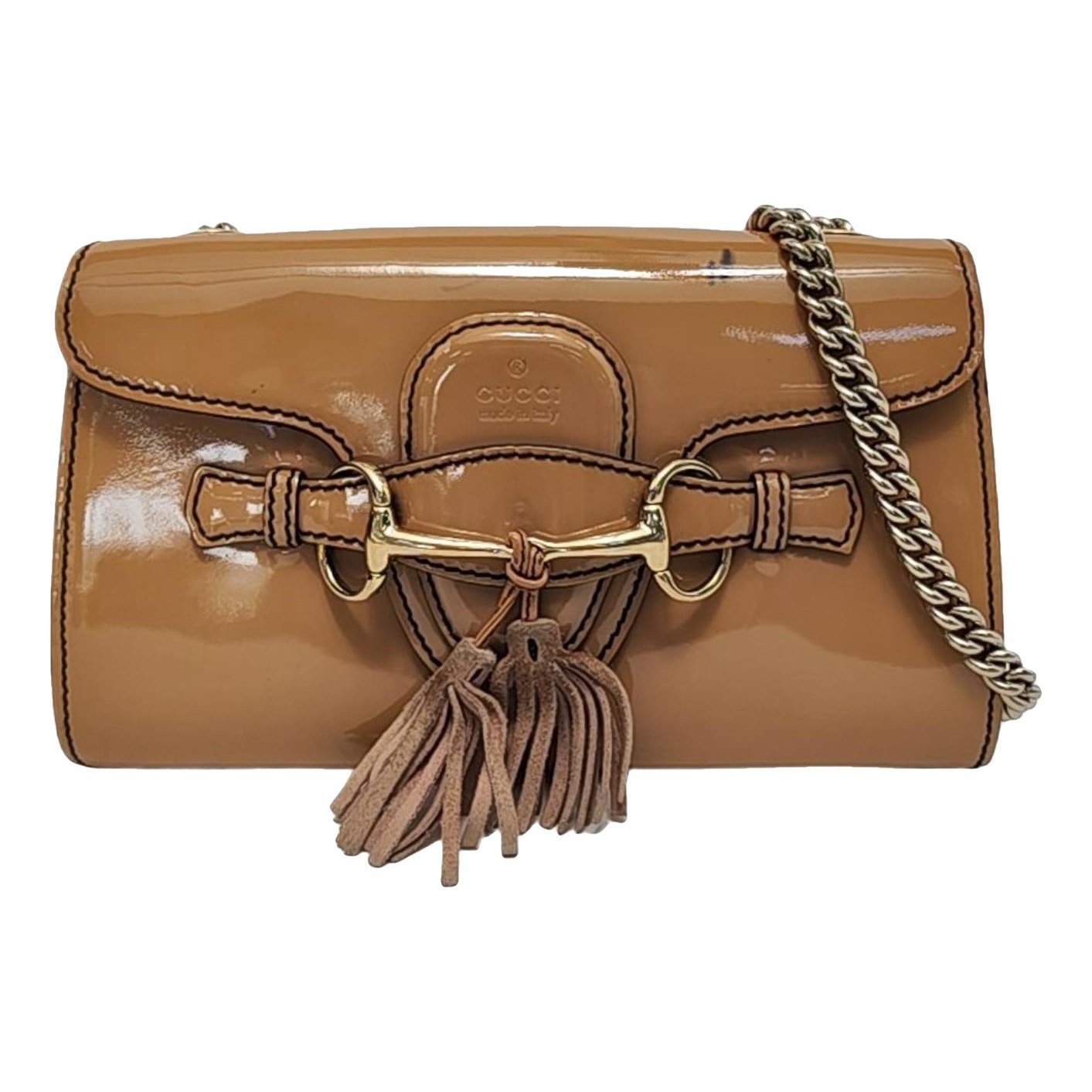 Patent leather handbag