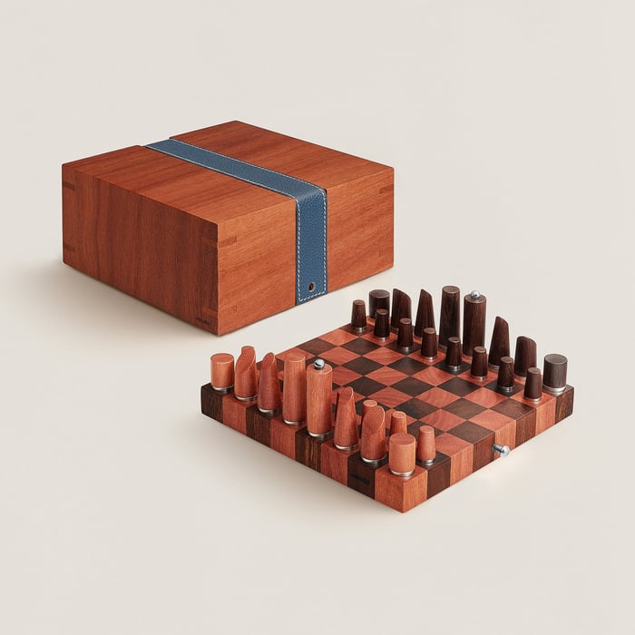 Bleu De Malte Samarcande Mini Chess Set
