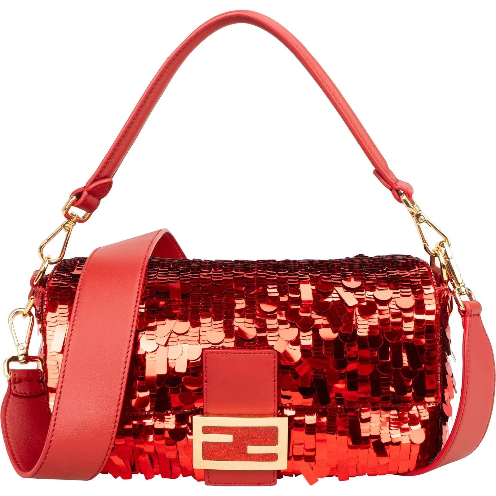 Baguette leather handbag