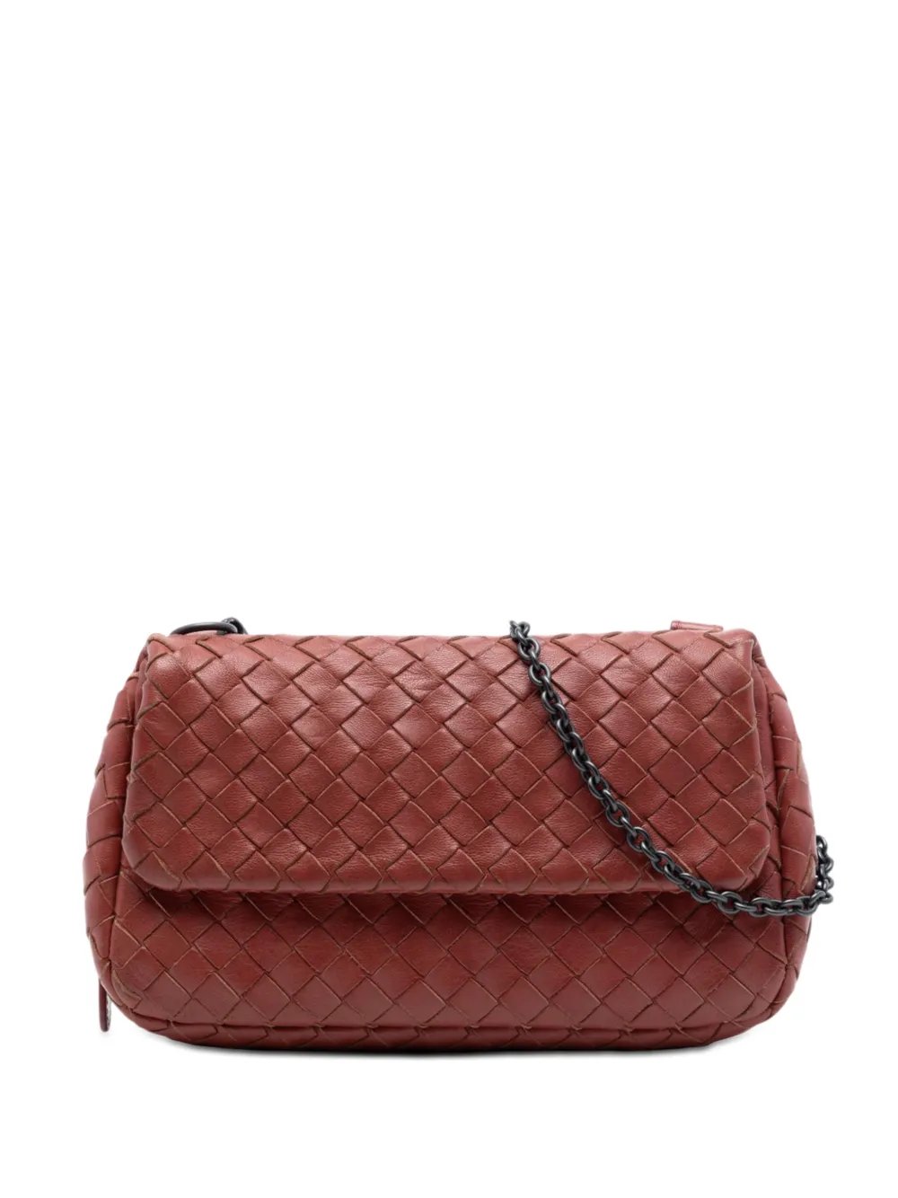 2012-2026 Mini Nappa Intrecciato Expandable Chain Flap crossbody bag